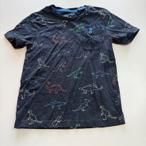 Dinosaur Print Short Sleeve Tee - Navy